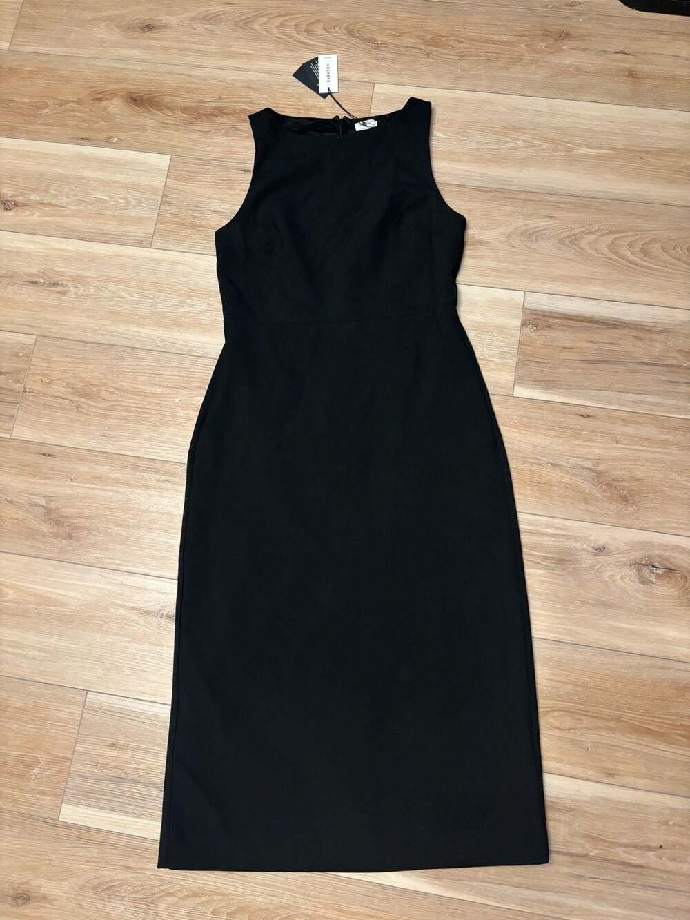 Aritzia Babaton ONASSIS BLACK NOIR Sheath Black Dress
